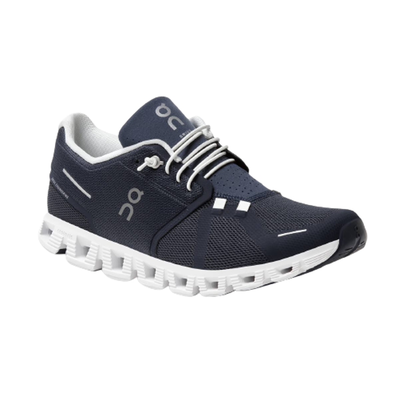 On Cloud 5 Men's Shoes in Midnight/White-2